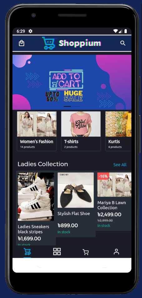 Screenshot of Shoppium app, image 2