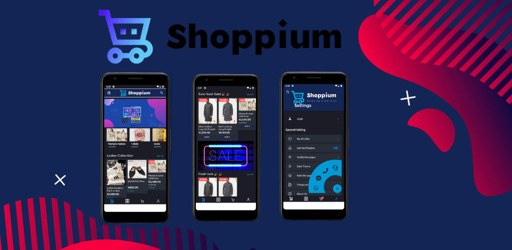 Screenshot of Shoppium app, image 1