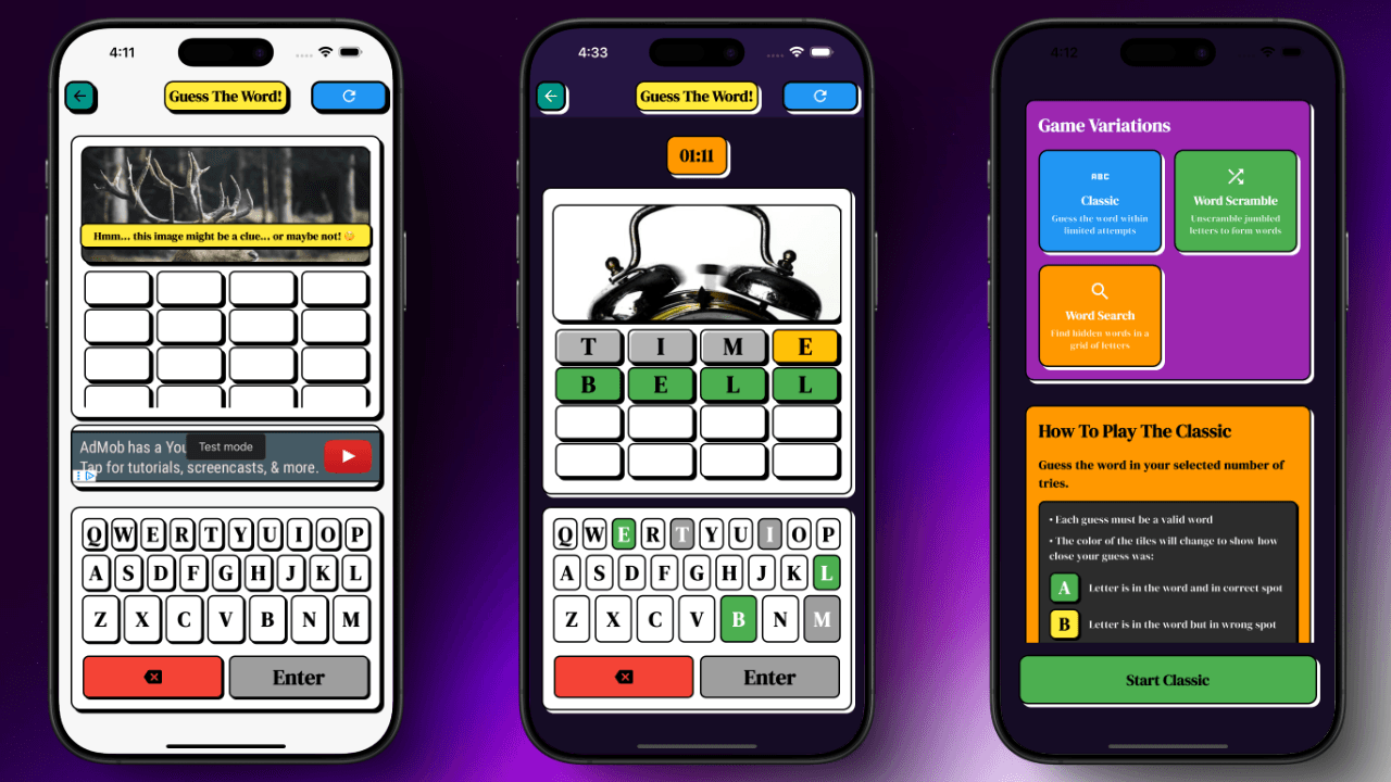 Screenshot of Wordzzle app, image 4