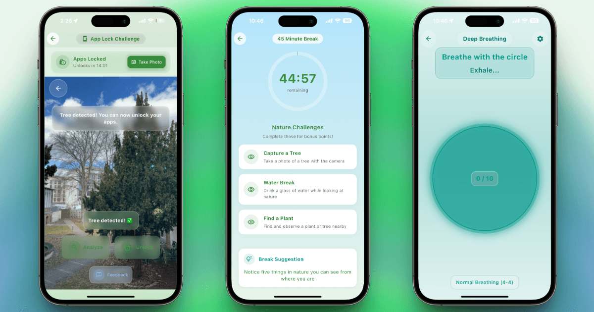 Screenshot of Nature Unlock app, image 3