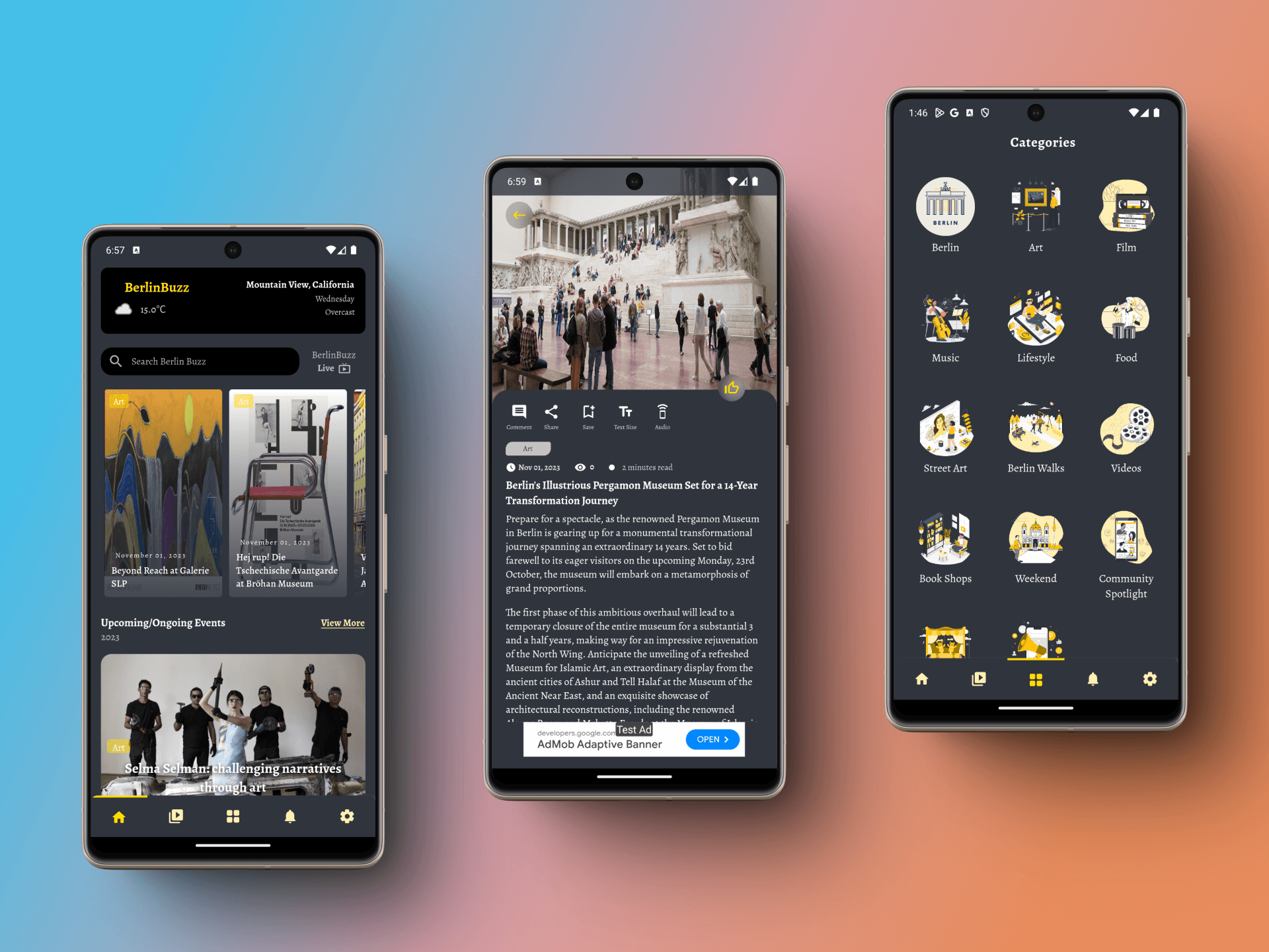 Screenshot of Berlin Buzz app, image 1
